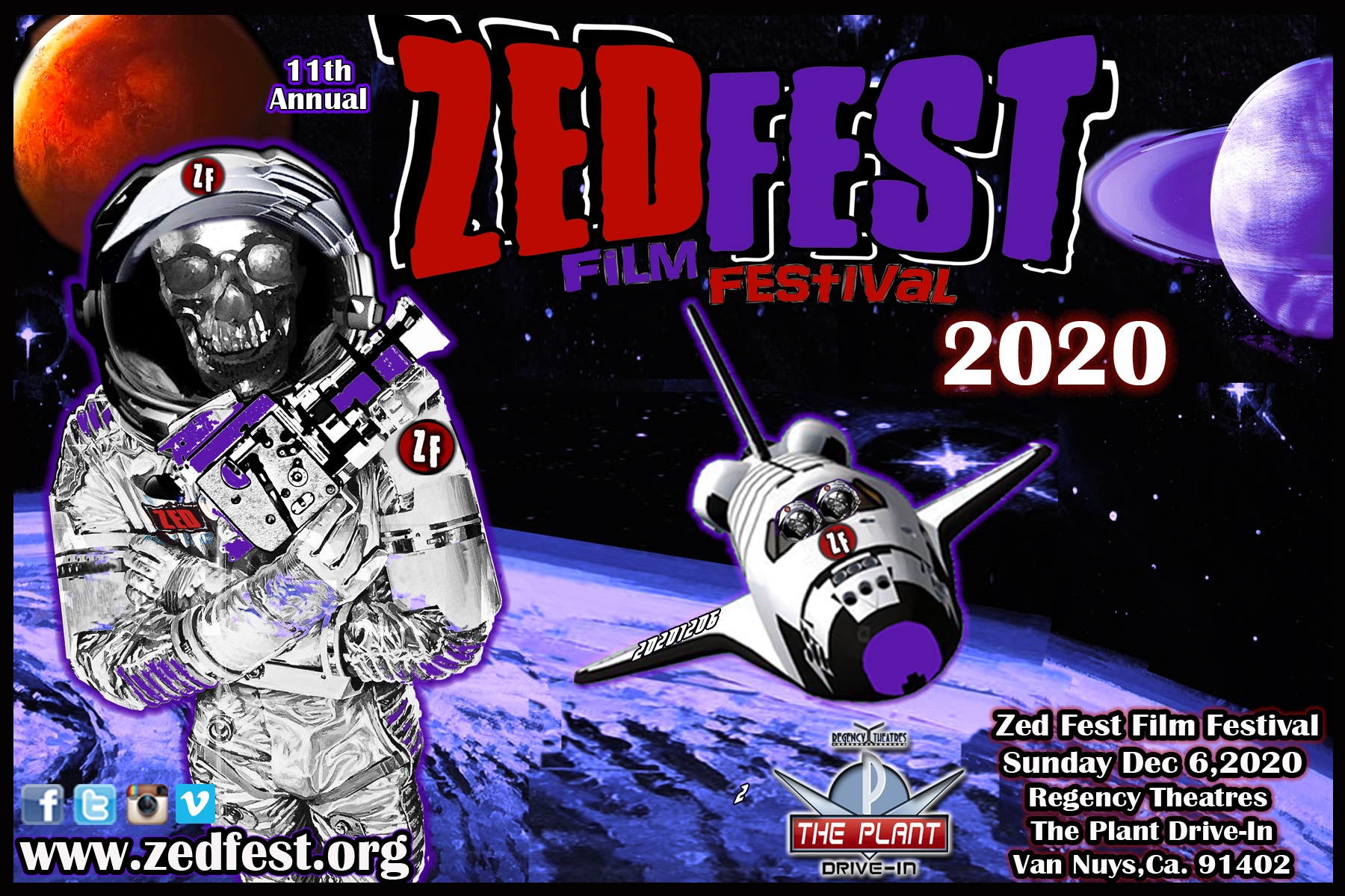 zed fest 2020 postcard